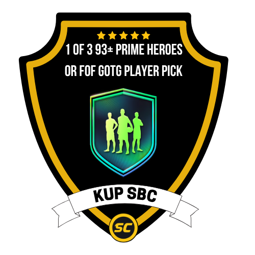 EA FC 26 SBC 1 of 3 93+ Prime Heroes or FOF GOTG Player Pick - PS4, PS5, Xbox One, Xbox Series X, Xbox Series S